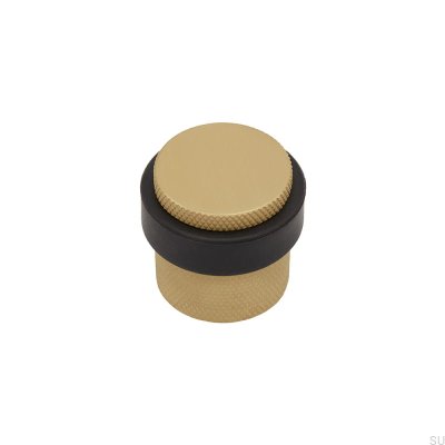 Stopka Stoper do drzwi podłogowy Helix Złoty