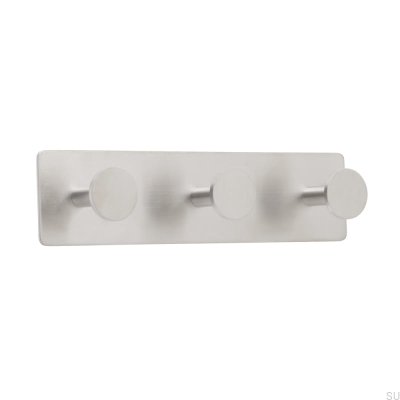 Wieszak ścienny Base 210-3 Srebrny Szczotkowany