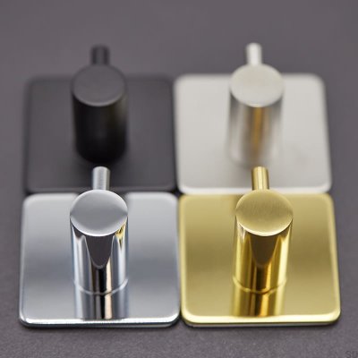 Wieszak ścienny Base 220-1 Metalowy Czarny Mat