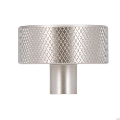 Gałka meblowa 2464 33 Srebrna Szczotkowana