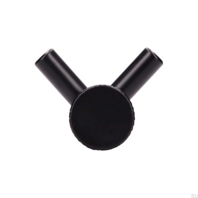 Wieszak ścienny 2463 Metalowy Czarny Mat