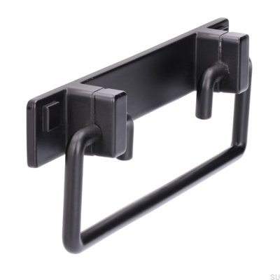 Uchwyt meblowy podłużny 2458 96 Metalowy Czarny Mat