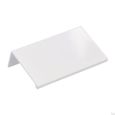 Uchwyt meblowy krawędziowy 2446 48 Metalowy Biały