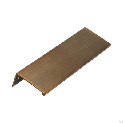 Uchwyt meblowy krawędziowy 2446 128 Antyczny Złoty Szczotkowany