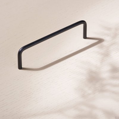 Uchwyt meblowy podłużny Thread 128 Metalowy Czarny