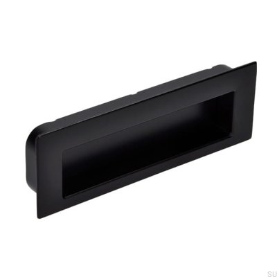 Uchwyt meblowy wpuszczany 2382 Metalowy Czarny Mat