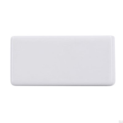 Uchwyt meblowy podłużny 1595 16 Metalowy Biały