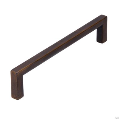 Uchwyt meblowy podłużny 2108 128 Antyczny Złoty Szczotkowany