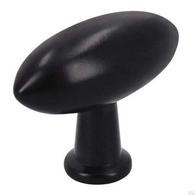 Gałka meblowa 2039 Metalowa Czarna Matowa