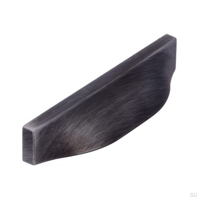 Uchwyt meblowy muszlowy 2447 64 Antyczny Srebrny Szczotkowany