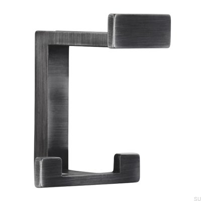 Wieszak ścienny 2324 32 Antyczny Srebrny Szczotkowany