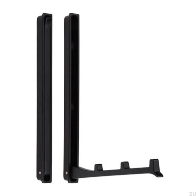 Wieszak meblowy wpuszczany 2227 64 Metalowy Czarny Mat