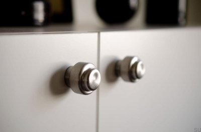 Gałka meblowa Wieszak ścienny Hip 30 Stalowy szczotkowany