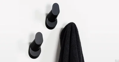 Wieszak ścienny Crestt Czarny Mat Eco