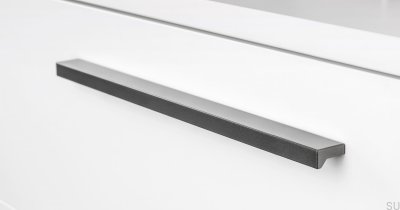 Uchwyt meblowy podłużny Angle 900 Aluminiowy Metaliczny Szary