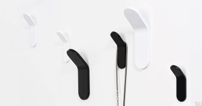 Wieszak ścienny Tik 25 Aluminiowy Biały Mat Eco