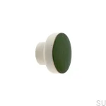 Galki do mebli SIMPLE WHITE - ciemny zielony - DOT Manufacture.webp