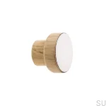 Galki do mebli SIMPLE emaliowane 3 cm - olej wybielający - bialy.webp