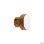 Galki do mebli SIMPLE emaliowane 3 cm - olej przyciemniajacy - bialy.webp