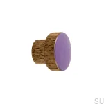 Galki do mebli SIMPLE emaliowane 3 cm - olej przyciemniajacy - fioletowy.webp