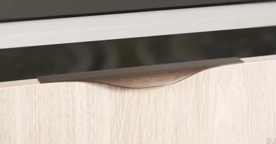 Uchwyt meblowy krawędziowy Noma 0254 256 Antyczny Brąz