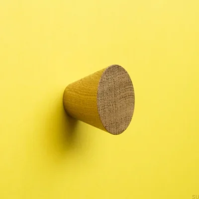 Gałka meblowa Basic Cone Drewniana Dębowa 20 - 40 - Olej Przyciemniający