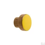 Gałki do mebli SIMPLE emaliowane 3 cm - zolty.webp