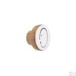 Gałki do mebli ALFABET - przykładowa gałka biała olej naturalny v2.webp