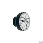 Galka do mebli FACES  BLACK - DOT Manufacture.webp