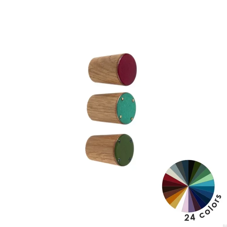 Galki do mebli SIMPLE CONE emaliowane 2 cm -   fioletowy