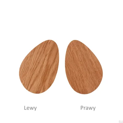 Uchwyt meblowy Pebble Drewniany Dębowy (mały)
