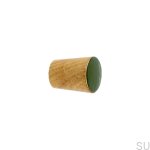 Galki do mebli SIMPLE CONE emaliowane 2 cm -   olej bezbarwny - ciemny zielony.jpg