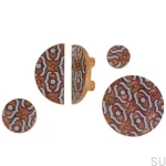 Dodatkowe zdjecie - Galki i uchwyty PATTERN - szara emalia -olej bezbarwny - DOT Manufacture.webp