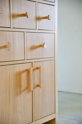 Gałka meblowa Just One T-bar Drewniana - Olej Bezbarwny Półmat