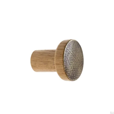 Wieszak ścienny Stamp Mosiężny - Olej Bezbarwny Półmat