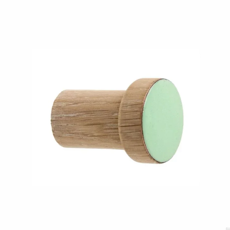 wieszaki SIMPLE emaliowane 3 cm - olej wybielajacy - mietowy 2.webp