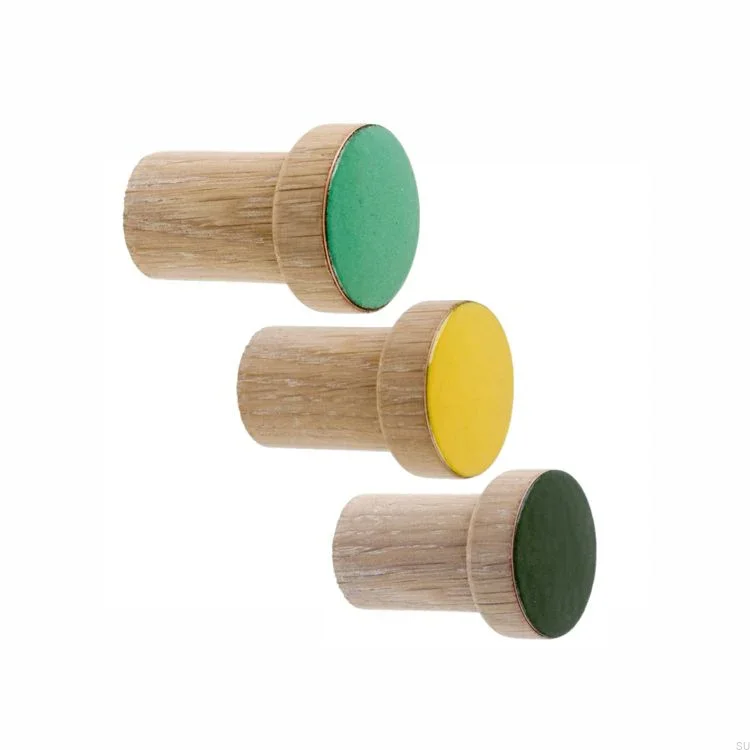 drugie zdjecie - wieszaki SIMPLE emaliowane 3 cm - olej wybielajacy - 3 kolory.webp