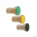 drugie zdjecie - wieszaki SIMPLE emaliowane 3 cm - olej wybielajacy - 3 kolory.webp