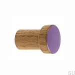 wieszaki SIMPLE emaliowane 3 cm - olej bezbarwny - fioletowy.webp