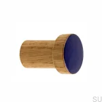 wieszaki SIMPLE emaliowane 3 cm - olej bezbarwny - ultramaryna.webp