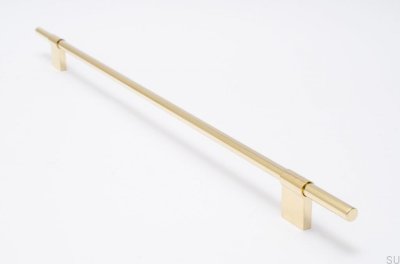 Uchwyt meblowy Line 342 Złoty Mosiężny Polerowany Nielakierowany