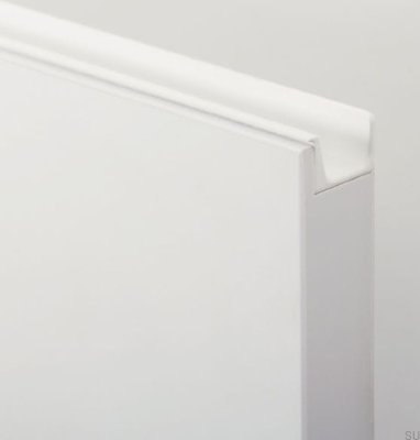 Uchwyt meblowy krawędziowy Jey2 247 Aluminiowy Biały Mat