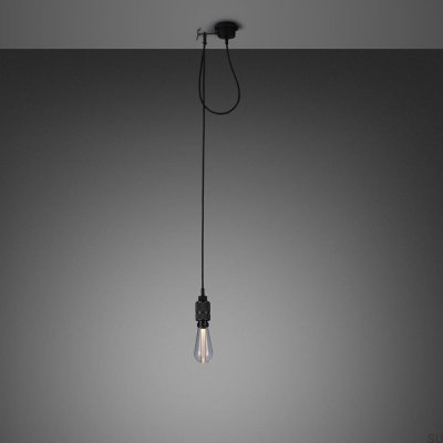 Lampa wisząca bez klosza 1.0 Hooked S 2 m Stalowa Palony Brąz