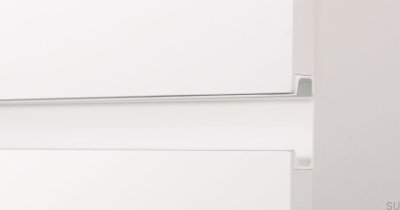 Uchwyt meblowy krawędziowy Jey2 897 Aluminiowy Biały Mat