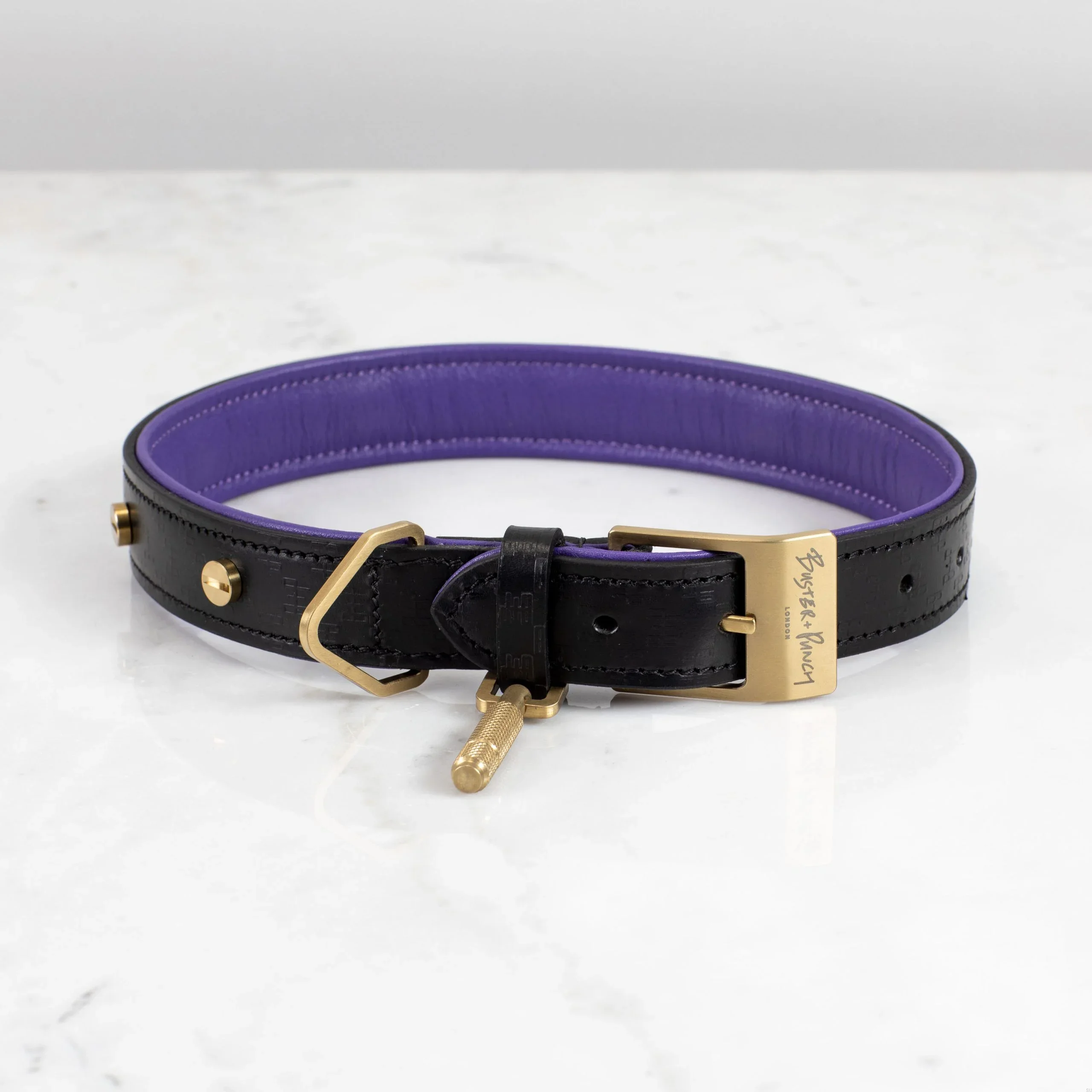 BusterPunch_Dog_Collar_Brass_Large_Front-scaled.webp