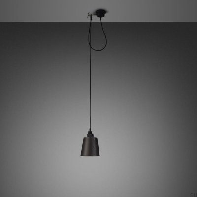 Lampa sufitowa 1.0 Hooked S 2,6 m Stalowa Grafitowa z Palonym Brązem
