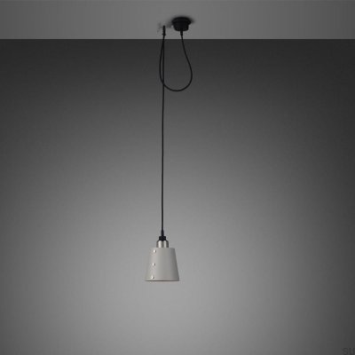 Lampa sufitowa 1.0 Hooked S 2 m Stalowa Szara ze Srebrnym