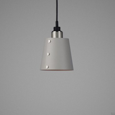 Lampa sufitowa 1.0 Hooked S 2 m Stalowa Szara ze Srebrnym