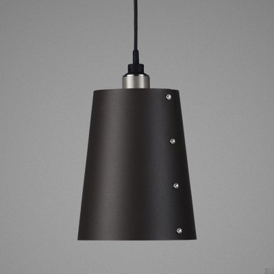Lampa sufitowa 1.0 Hooked L 2 m Stalowa Grafitowa ze Srebrnym