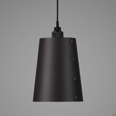 Lampa sufitowa 1.0 Hooked L 2 m Stalowa Grafitowa z Palonym Brązem